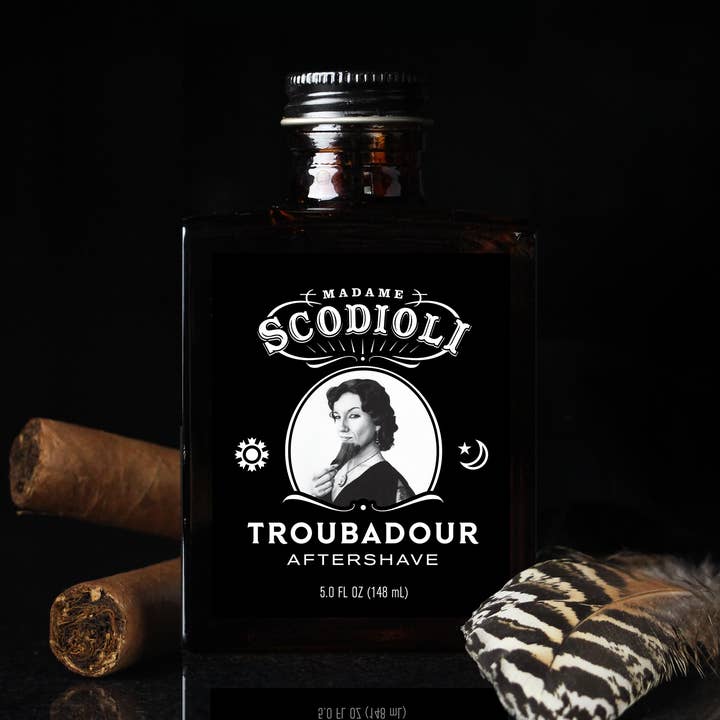 Après-rasage Troubadour pour la vente par Madame Scodioli