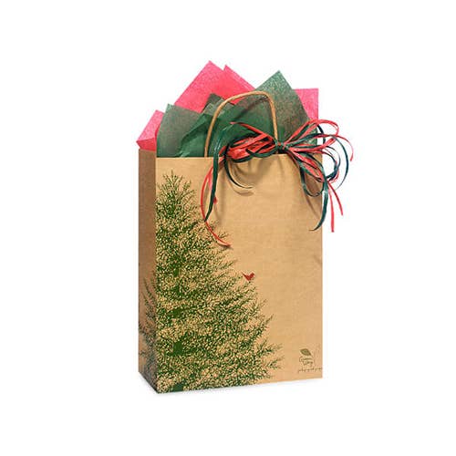 Nashville Wraps - Wholesale Gift Bag - Evergreen Tree Christmas Paper Gift Bags