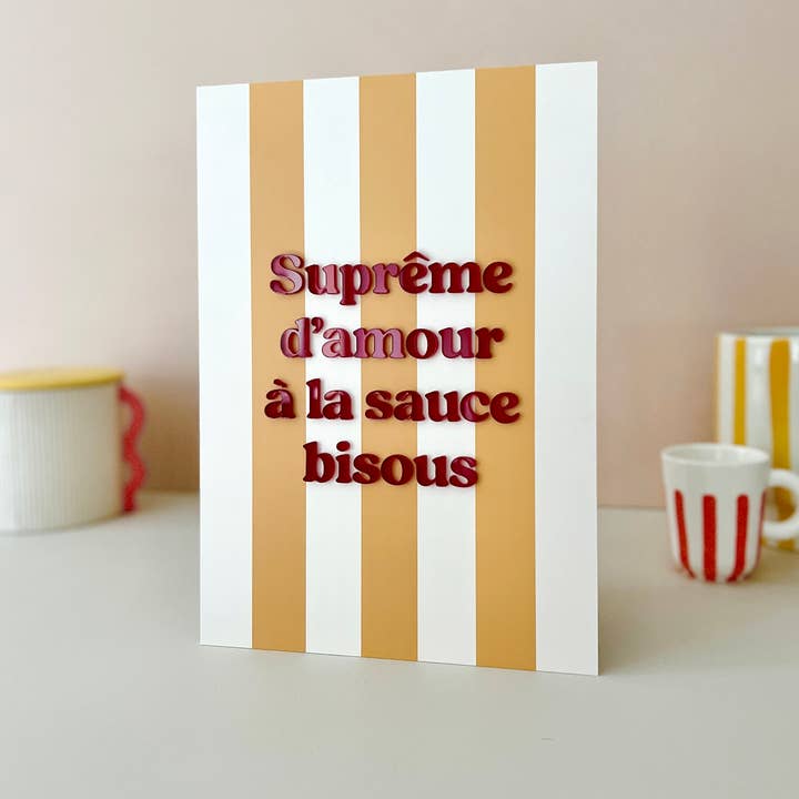 Print Your Love - Wholesale Retailer Shelf Talker - Supreme Love Poster with Kisses Sauce4