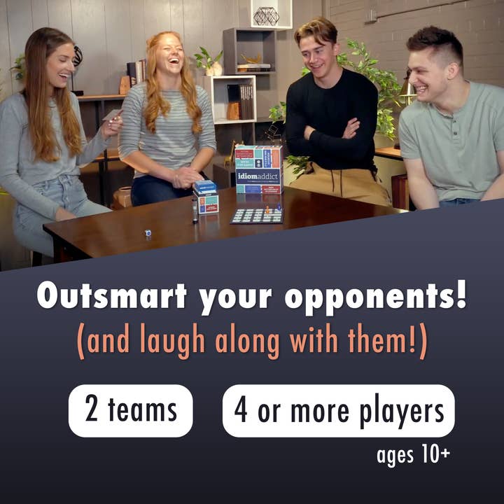 The Good Game Company - Wholesale Card Game - Idiom Addict - Reading Riddle Solving Party Game3