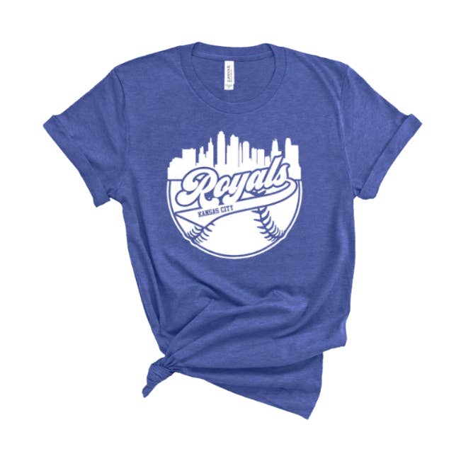 Royals Baseball T-shirt voor wholesale door Farmtown Printing Company