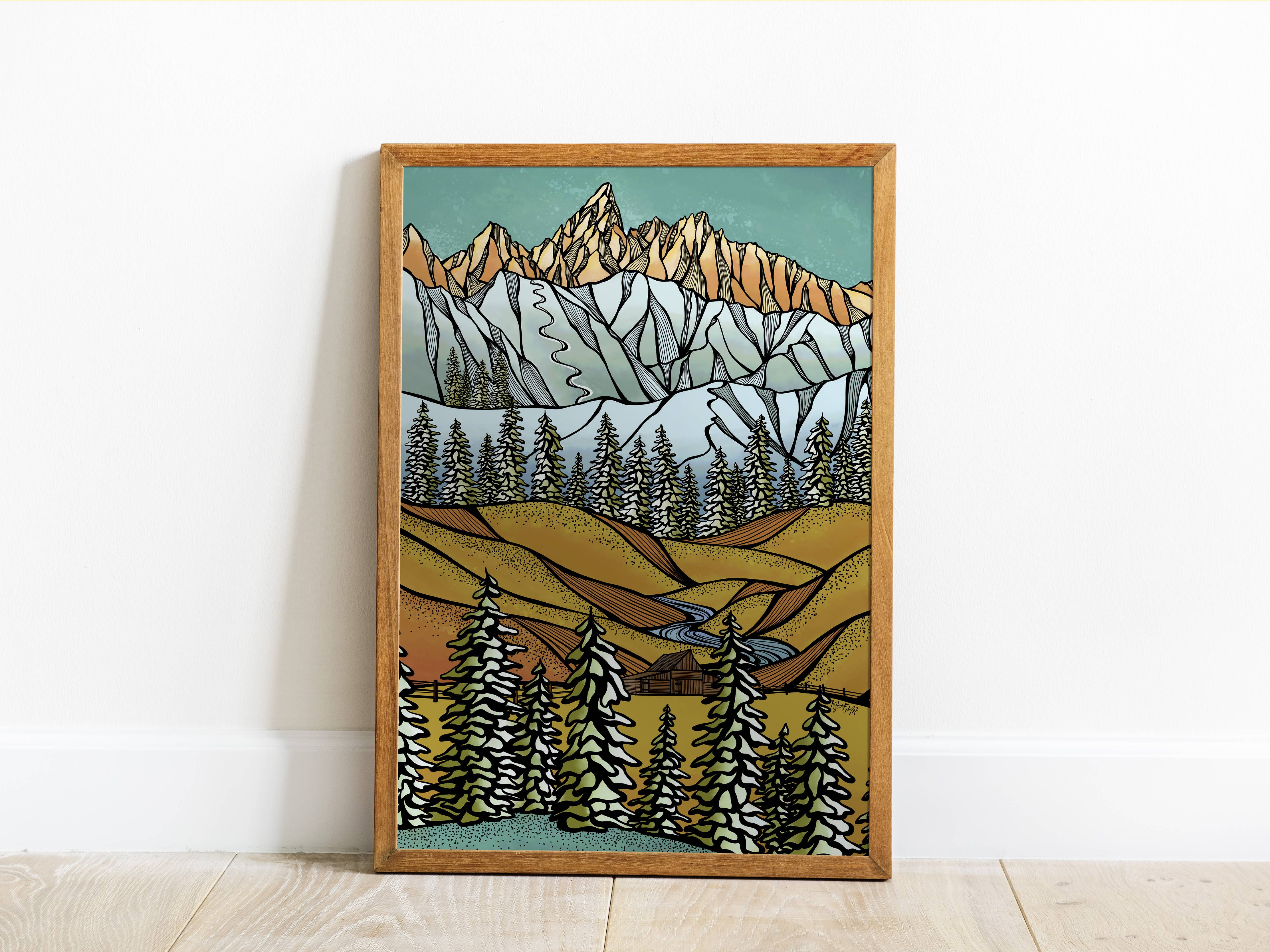 Kylee Firlit Creative - Wholesale Art Print - Grand Teton Art Print