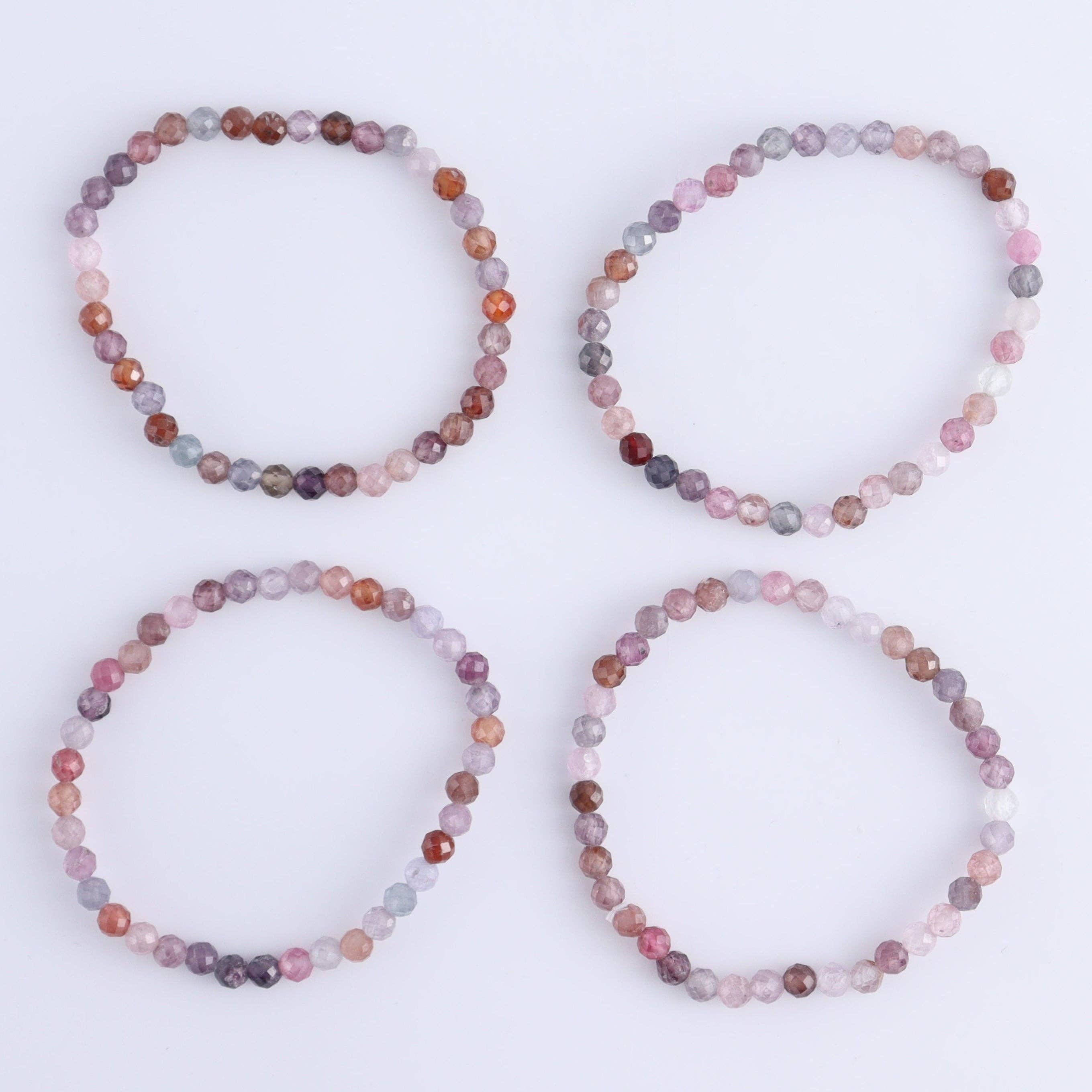 Mi Esperanza Minerals - Wholesale Beaded Bracelet - One Faceted Spinel Bracelet1