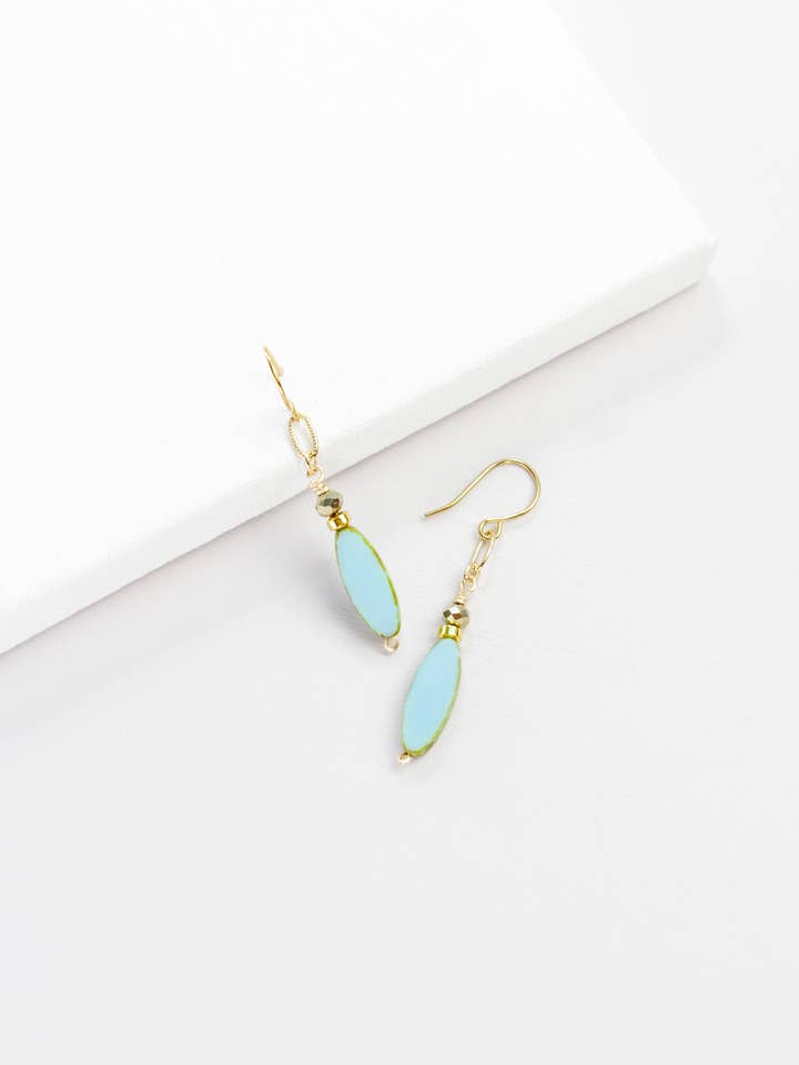 Brincos Azure Whispers por atacado de Monsieur Pamplemousse