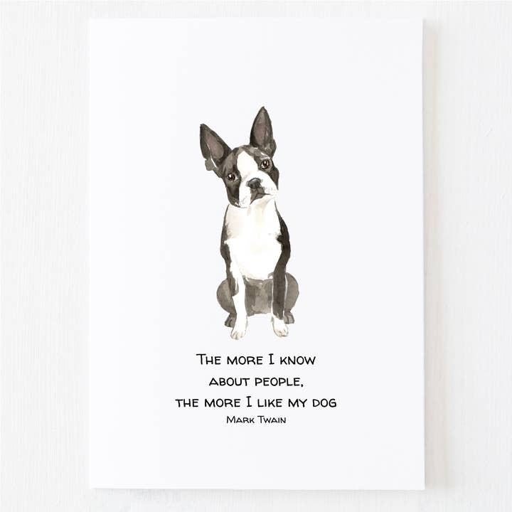 I Like My Dog Greeting Card - Note Card for Dog Lover for wholesale by Mac and Mo Studio - Luxury Stationery and Greeting Cards