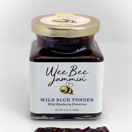 Wild Blue Yonder - Wild Blueberry Preserves for wholesale by Wee Bee Jammin'