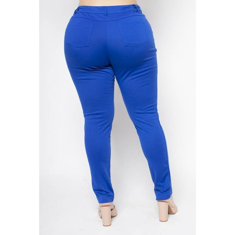 Curve Market - Wholesale Pants - Women's - PLUS SIZE SKINNY LEG PONTE PANTS2