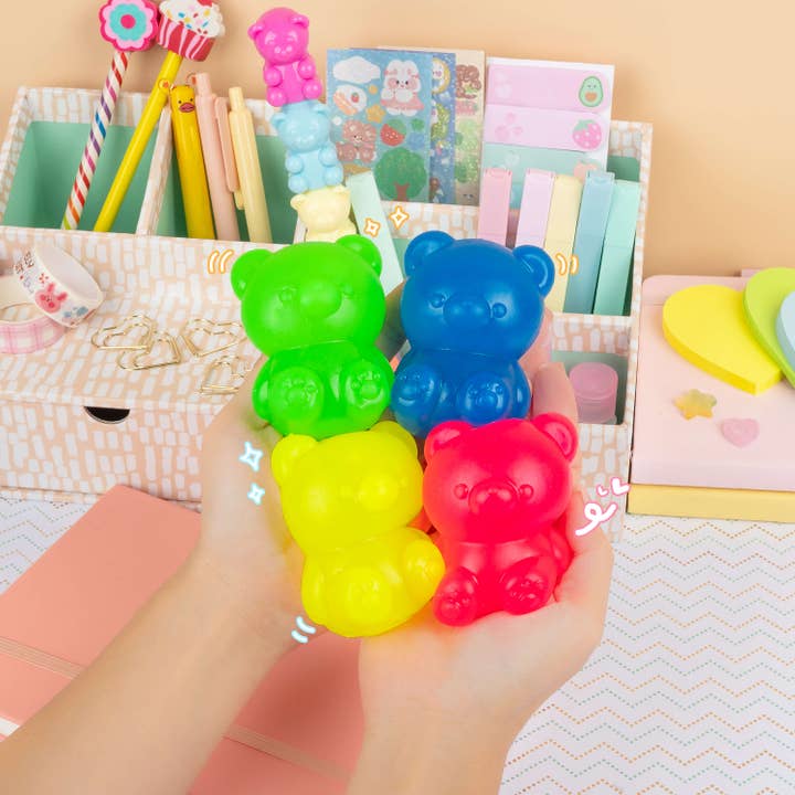 Kawaii Slime Company - Wholesale Squishy Toy - Kids & Baby - Gooshy Mooshy Bear Sensory Squishy Toy (12pcs/case)