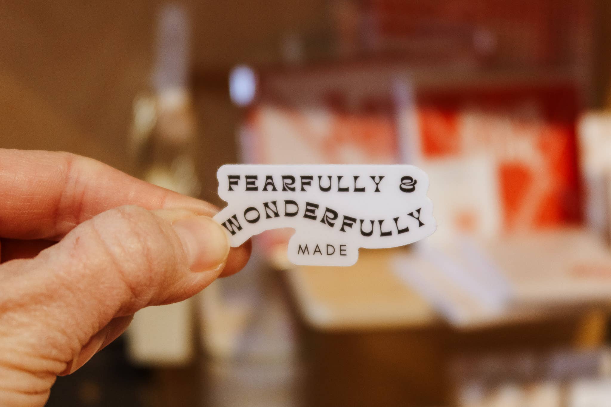 Fern & Arrow - Wholesale Sticker - Fearfully and Wonderfully Made Sticker
