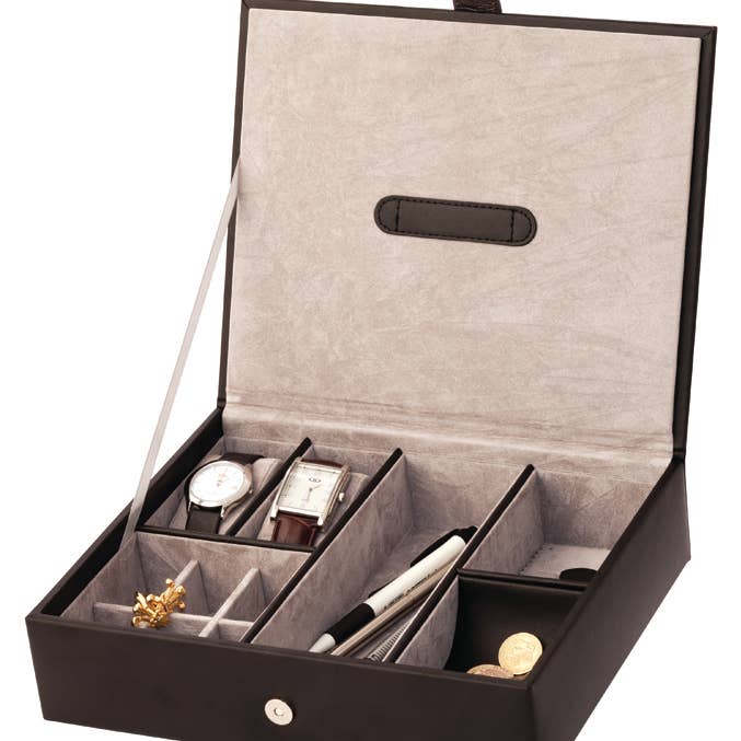 Organiseur de bureau en cuir reconstitué noir 1502 pour la vente par Mele and Co UK/ EU