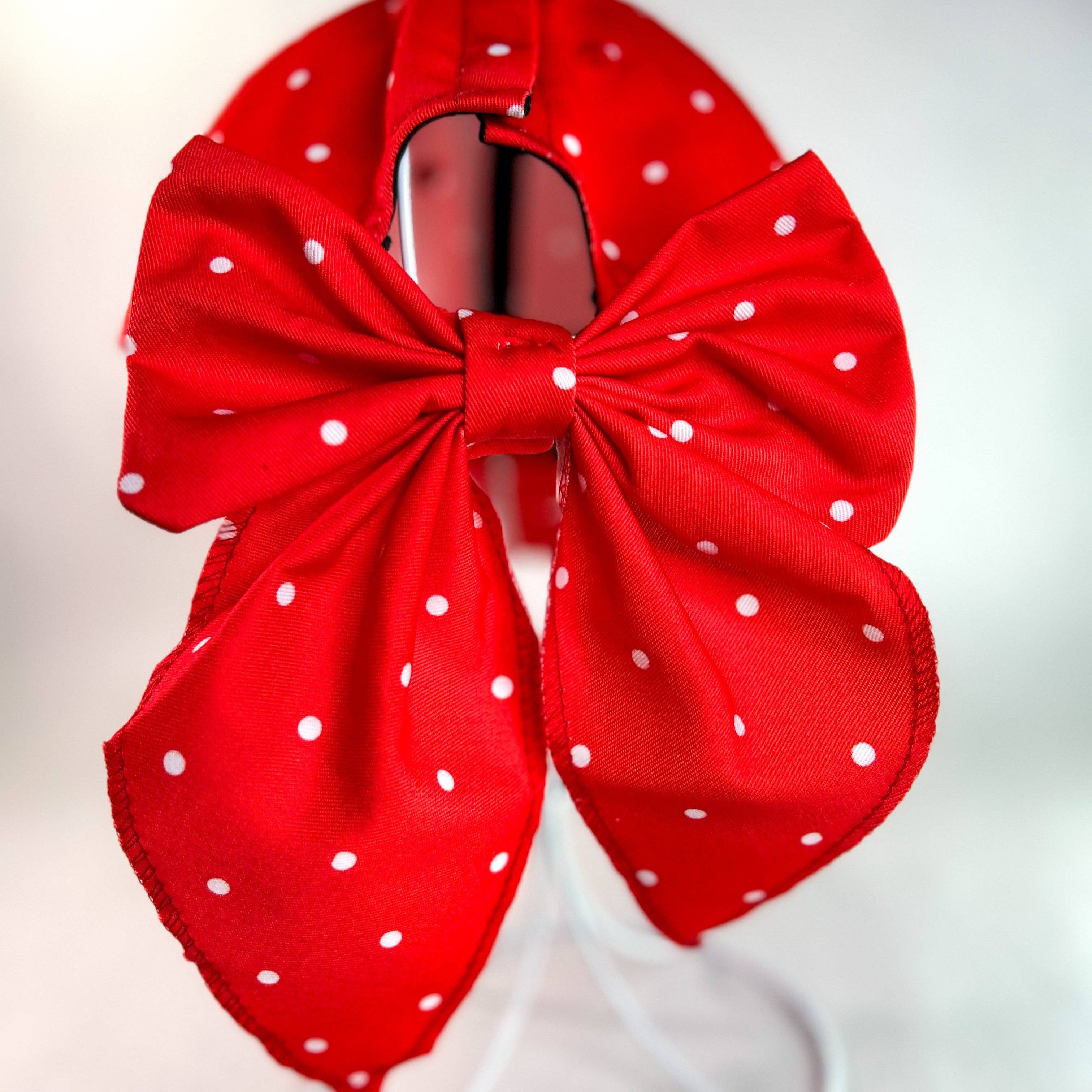 Red Sprite Hats - Wholesale Baseball Cap - Women's - Magical Baseball Caps + Detachable Bows, Hidden Ponytail Hat10