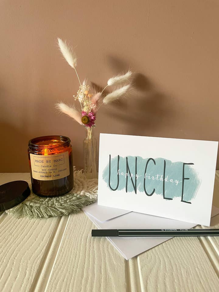 Happy Birthday Uncle - Birthday card for wholesale by Daisy & Joy Design