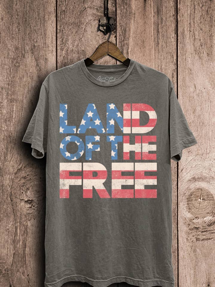 Lotus Fashion Collection - Wholesale T-Shirt (Graphic) - Women's - Land of the Free Graphic Top