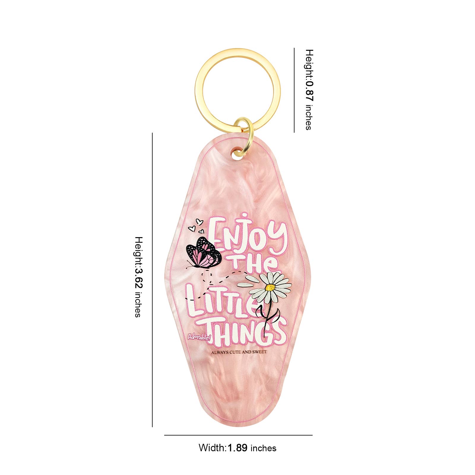 Sparkle Being – wholesale Keychain – Women's – Vintage Retro Style Motel Hotel Keychain Key Ring9