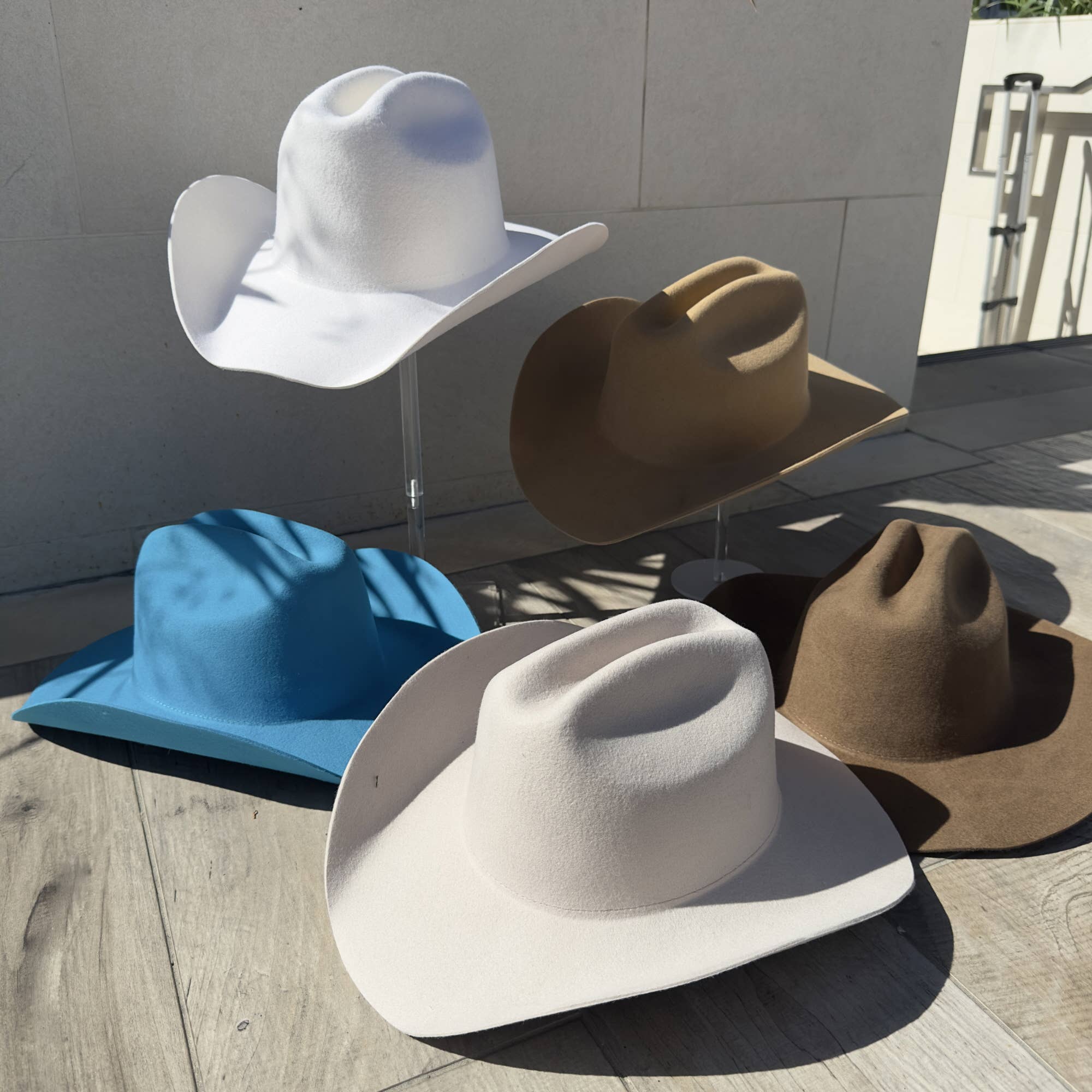Queens INC - Vente Chapeau de cowboy – femme - Meilleure vente !! Chapeau de cowboy en laine australienne à 100 %.4