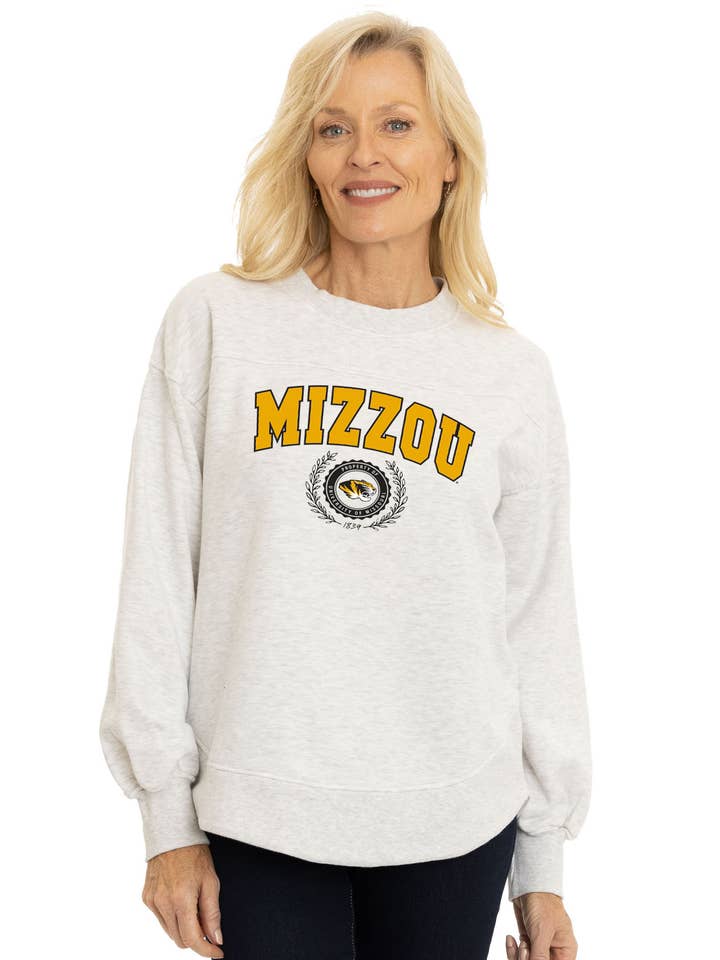 Missouri Tigers Yvette Crewneck Sweatshirt for wholesale by Flying Colors Apparel