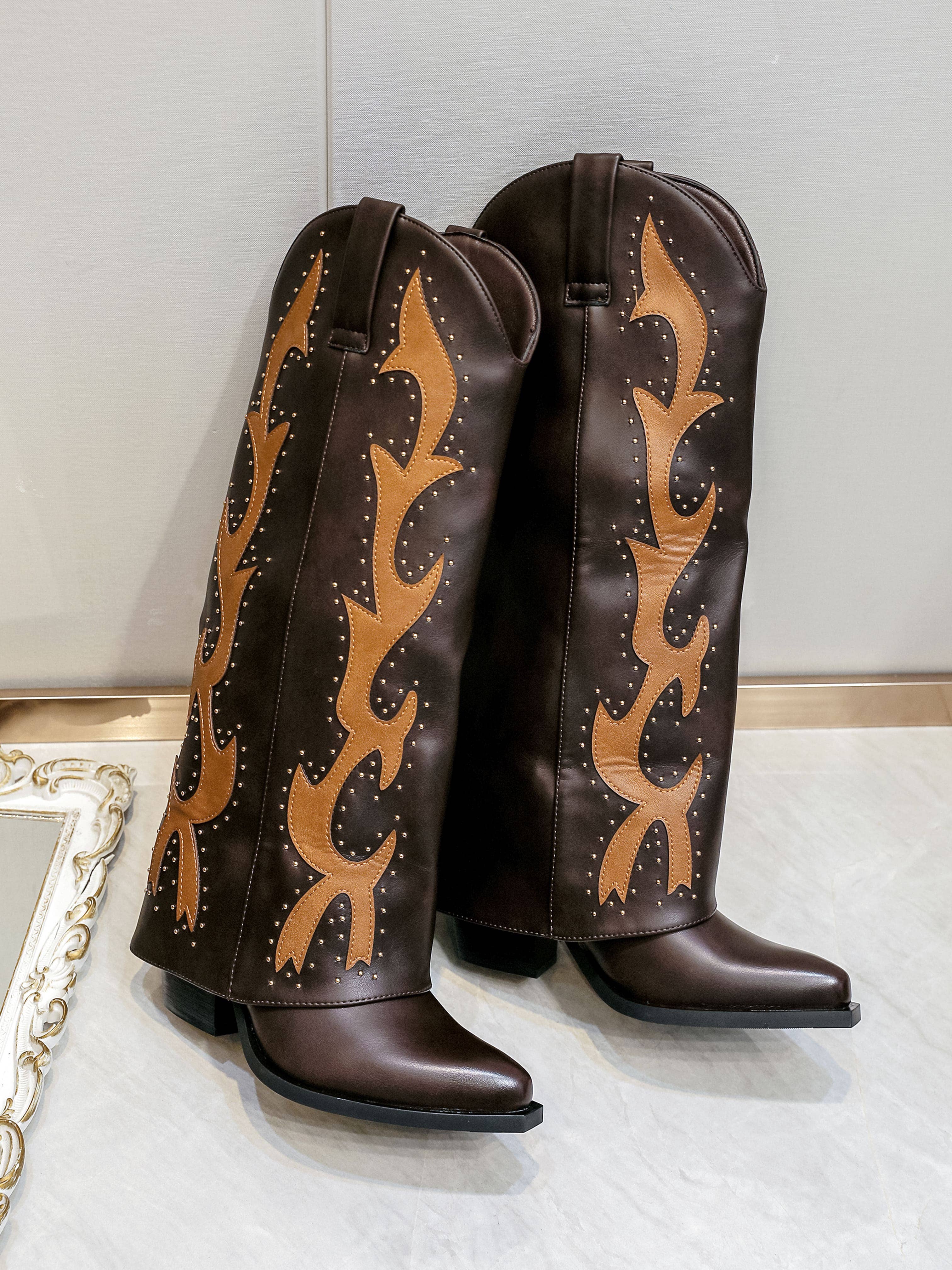 ISABAC - Wholesale Cowboy Boots - Women's - Stivali Texani - 6922 Brown3