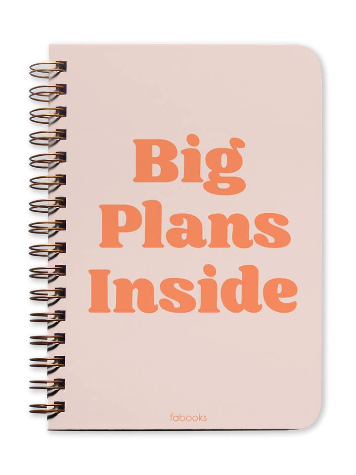 Big Plans Inside Undated Planner for wholesale by fabooks