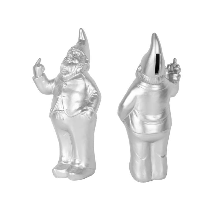 Fisura - Wholesale Money/Piggy Bank - Kids & Baby - Silver Gnome Piggy Bank