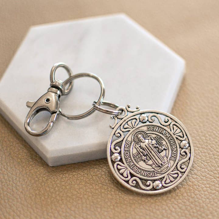 Pink Salt Riot - Wholesale Keychain - Unisex - St Benedict Medal Keychain3