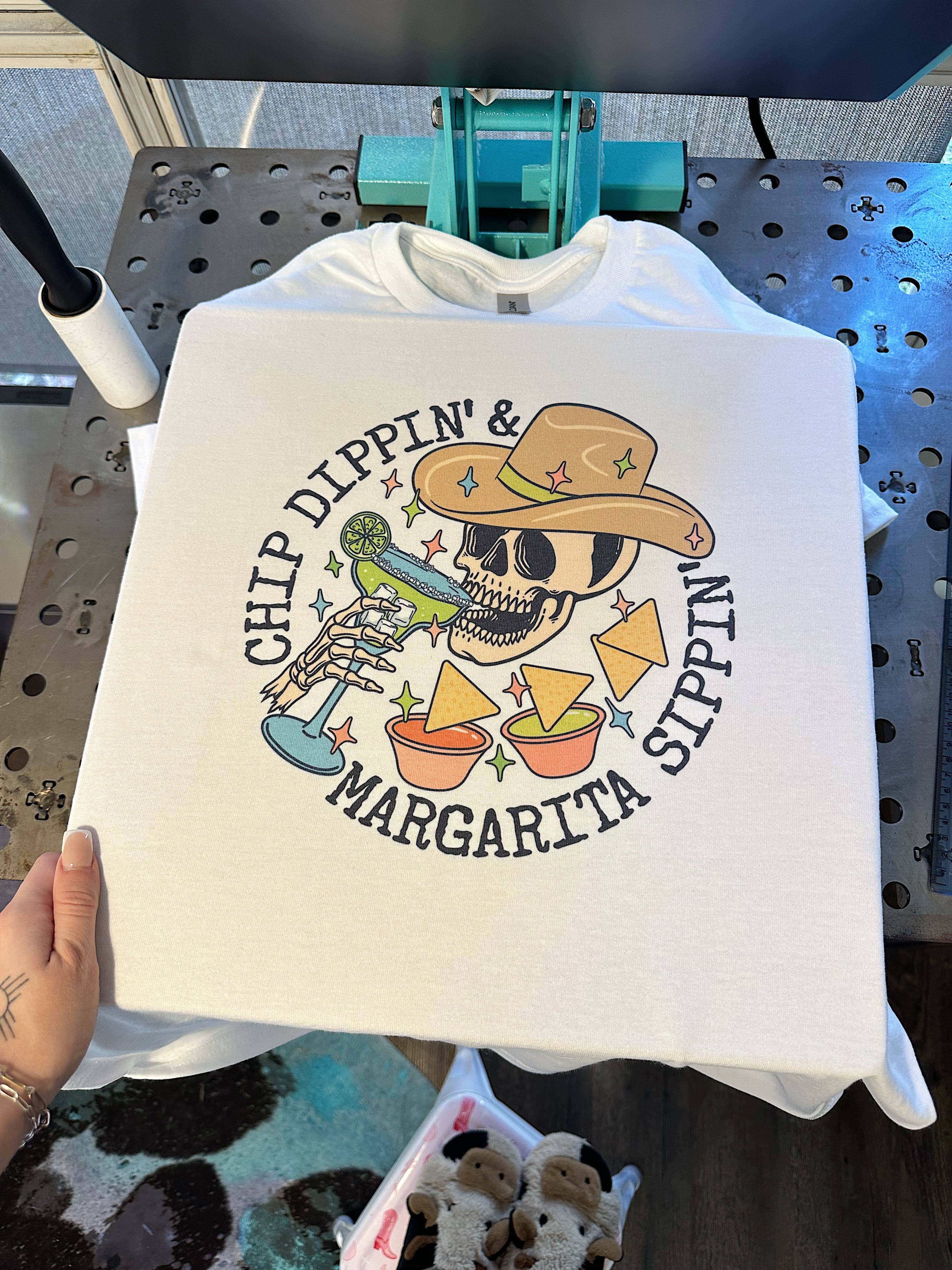 Gunpowder and Glam Boutique - Wholesale Screen Printed T-Shirt - Women's - Chip Dippin' Tee or Crewneck1