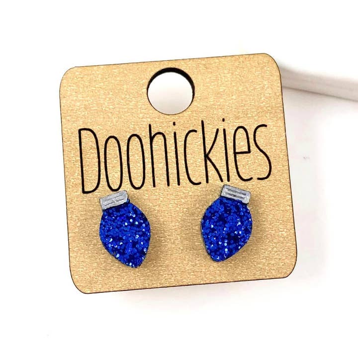 Doohickies - Vendita all'ingrosso Orecchini a bottone - Christmas Light Studs - Orecchini natalizi4
