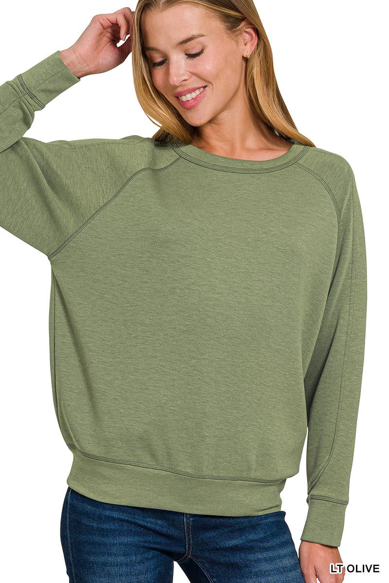 42POPS - Wholesale Sweatshirt - Women's - ..._ 0808 Soft Scuba Crewneck Sweatshirt SI-2675611