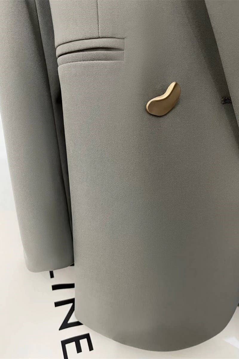 NINEXIS - Wholesale Blazer - Women's - CWOBL0141_LOOSE-FITTING METAL BUTTONED BLAZER9