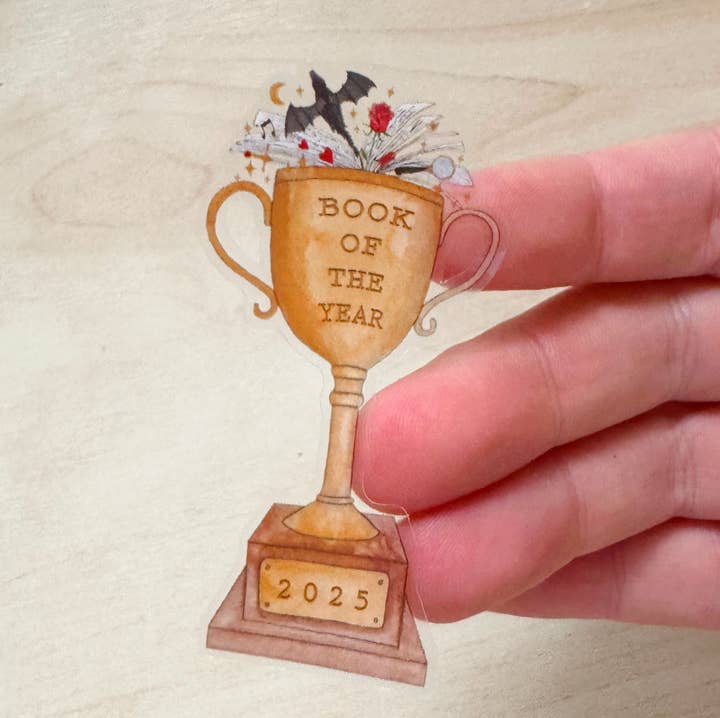 Book of the Year Sticker for wholesale by The Curious Cactus