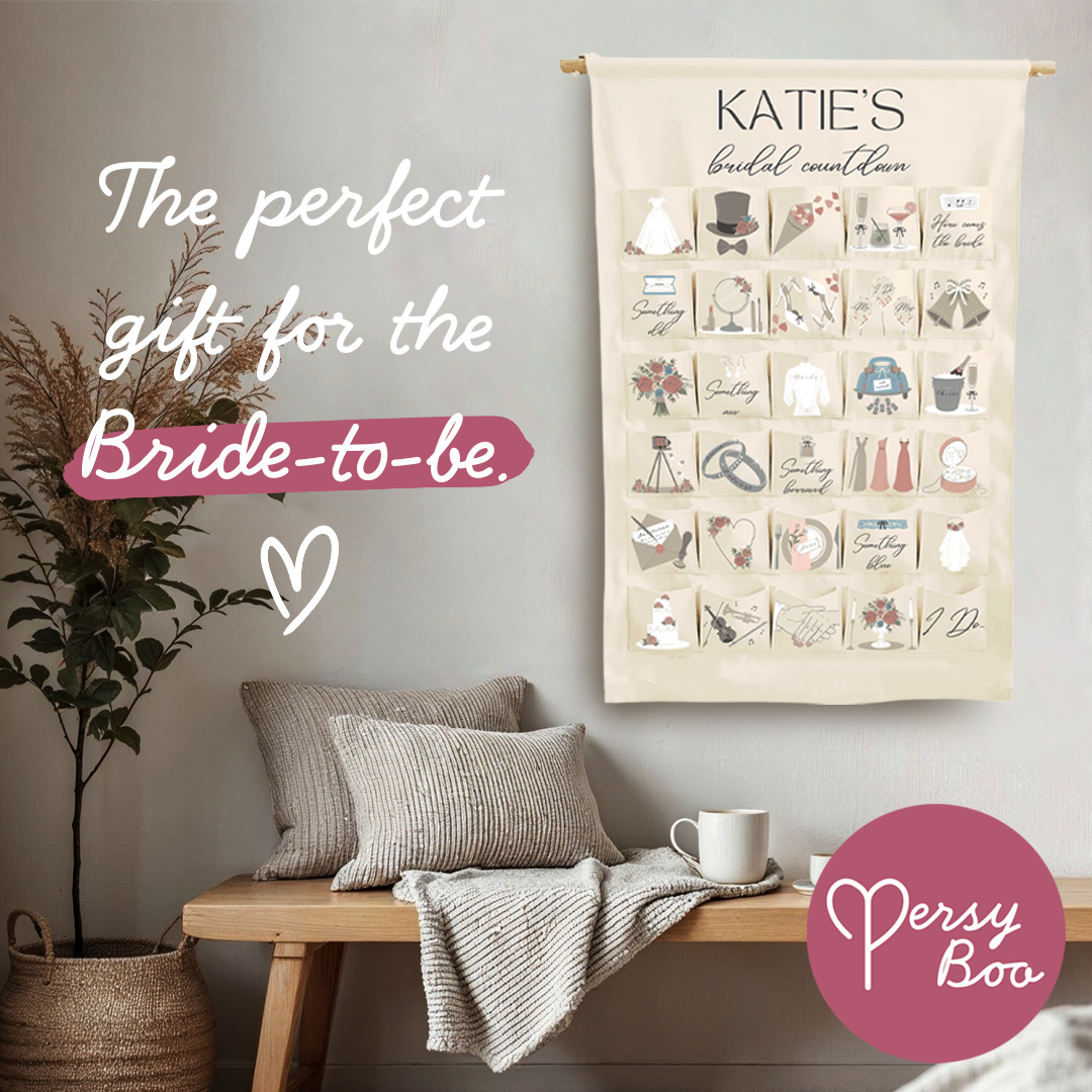 PersyBoo - Wholesale Calendar - Personalised Fabric Bridal Countdown Calendar3