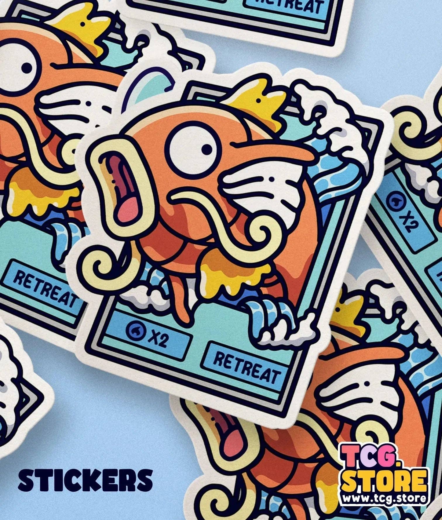 TCG.Store - TCGDOTSTORE - Wholesale Sticker - Pokémon Magikarp Card Sticker7