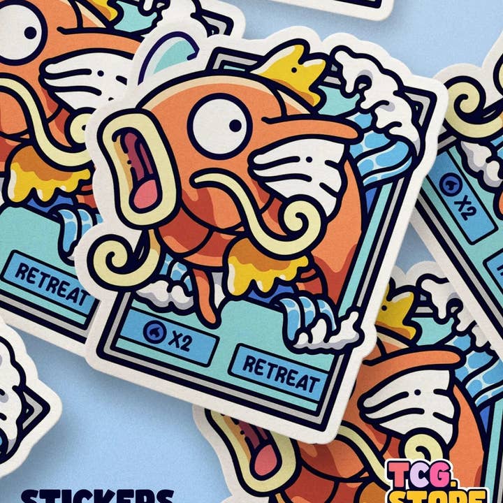 TCG.Store - TCGDOTSTORE - Wholesale Sticker - Pokémon Magikarp Card Sticker7