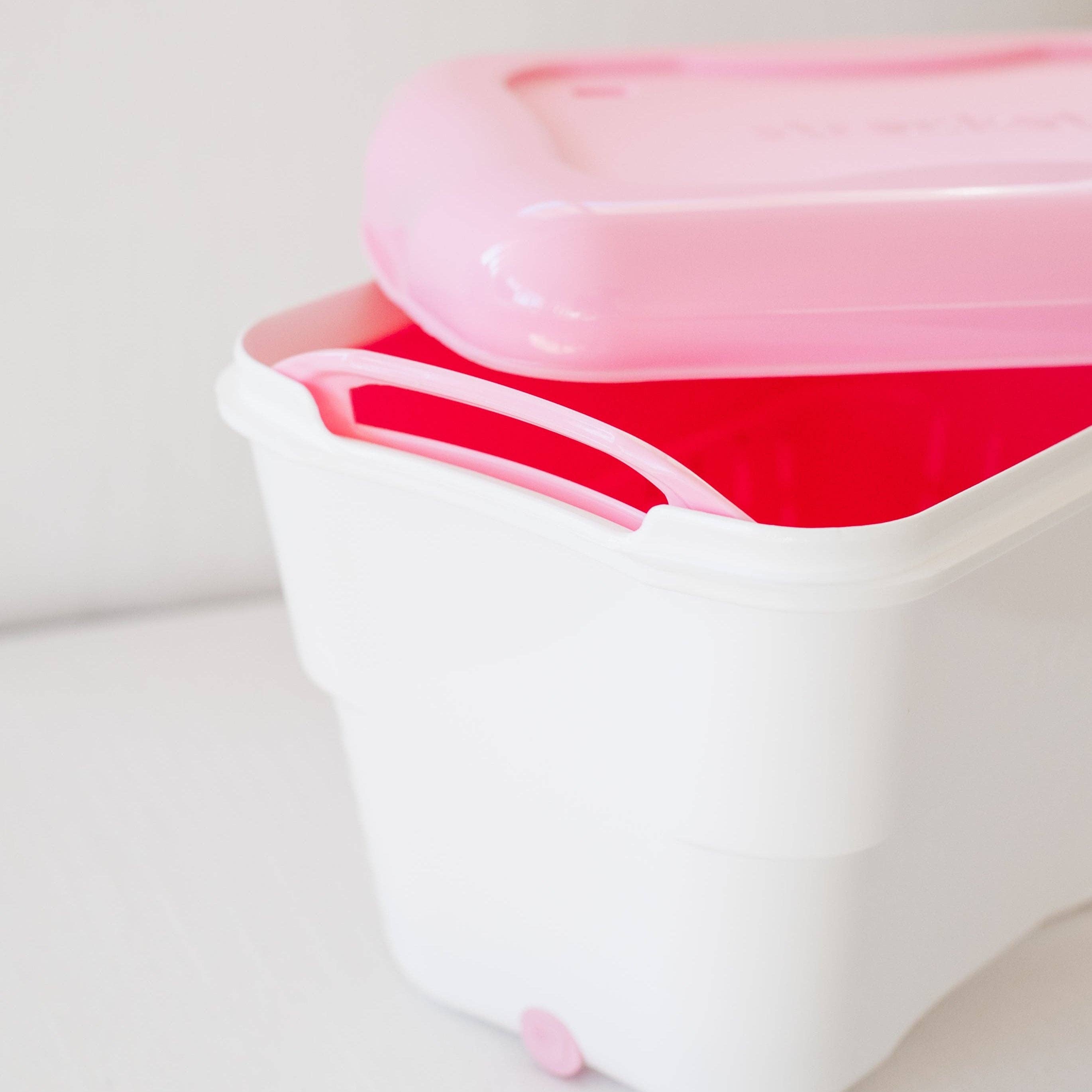 Strucket - Wholesale Laundry Basket - Strucket 4.5L Mini Strainer Bucket with Lid - 8 Pack - Sand23