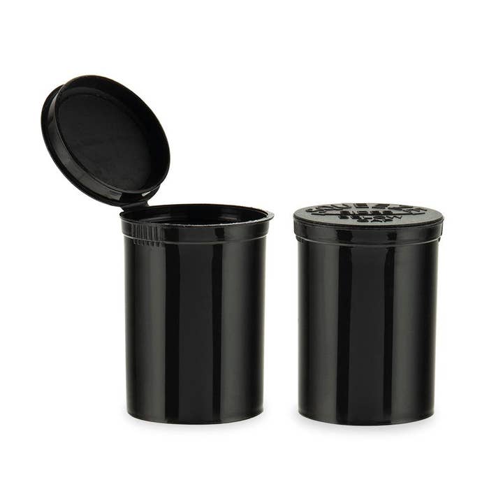 Cannatron - Wholesale Humidor/Cigar Accessory - 30 Dram Loud Lock Child Resistant Pop Top Vials - 160ct3