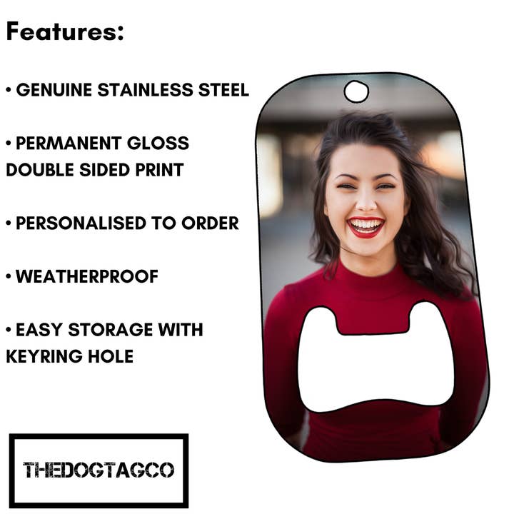 TheDogTagCo - Wholesale Bottle/wine opener - Personalised Double Sided Stainless Steel Bottle Opener1