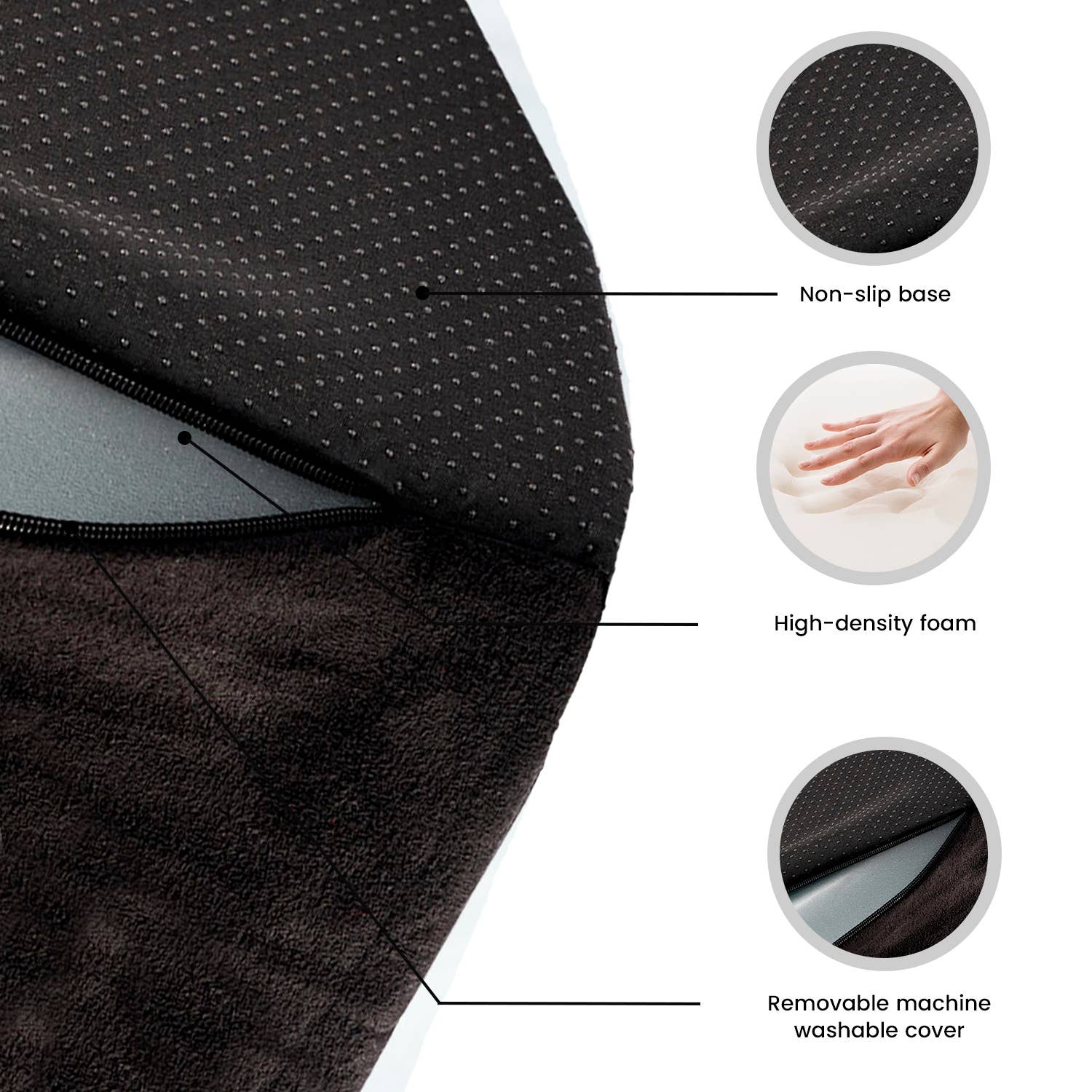 Precious Tails - Wholesale Pet Steps & Ramps - Cat/Dog - Precious Tails High Density Foam Sherpa 3 Steps Pet Stair24