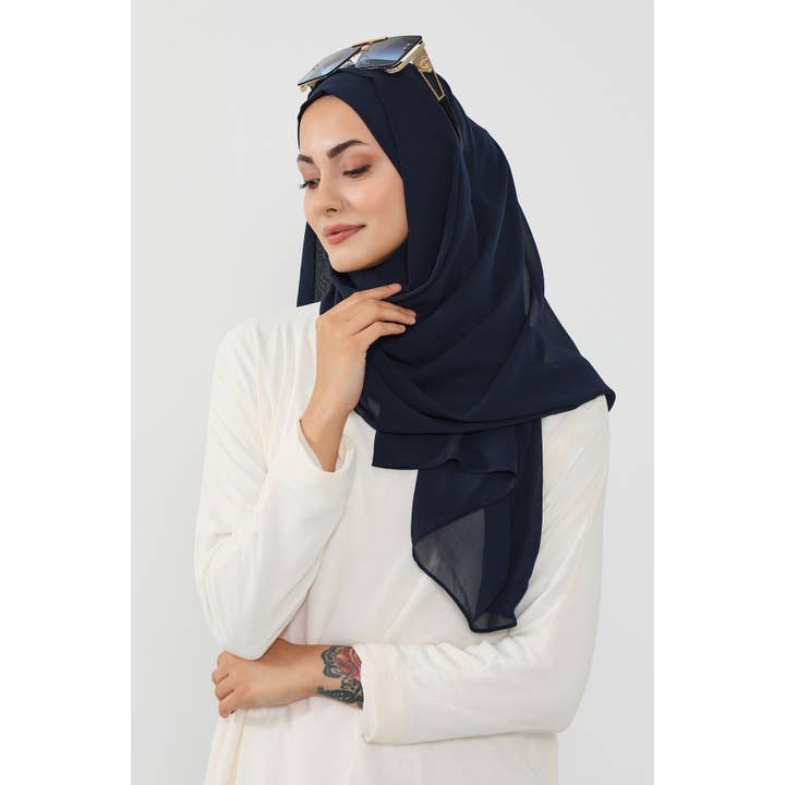 Aisha's Design - Wholesale Hijab – Women’s - Instant Chiffon Hijab Shawl for Women, Ready to Wear Lightweight Modest Scarf, Practical Slip-On Headscarf,PS-4915