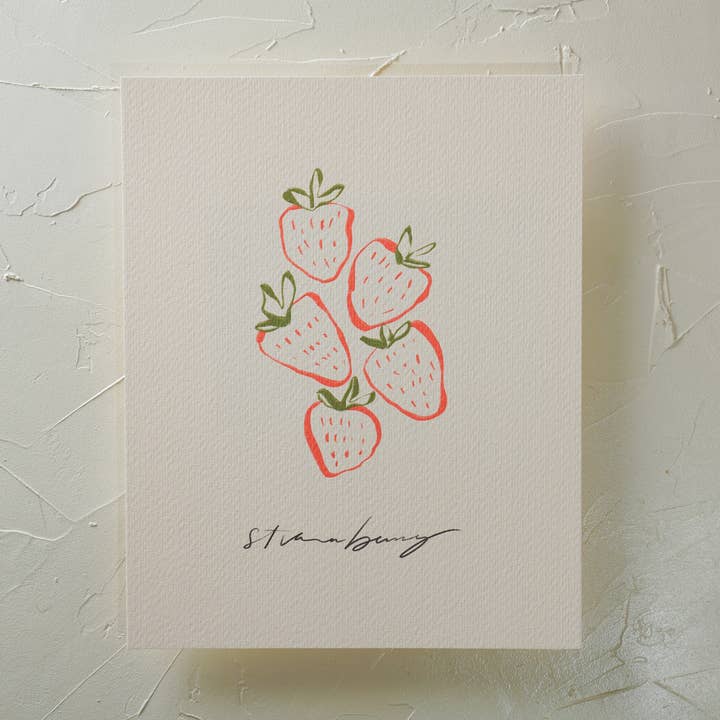 Impresión artística de fresa para venta al por mayor de Tortoise Designs