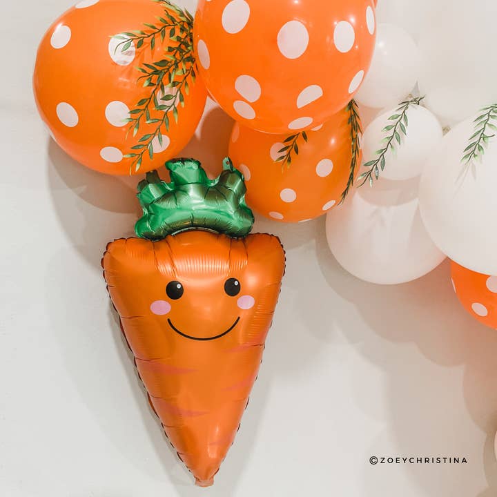 Zoey Christina - Wholesale Balloon - Spring Carrot Foil Balloon - Perfect for Easter & Spring2