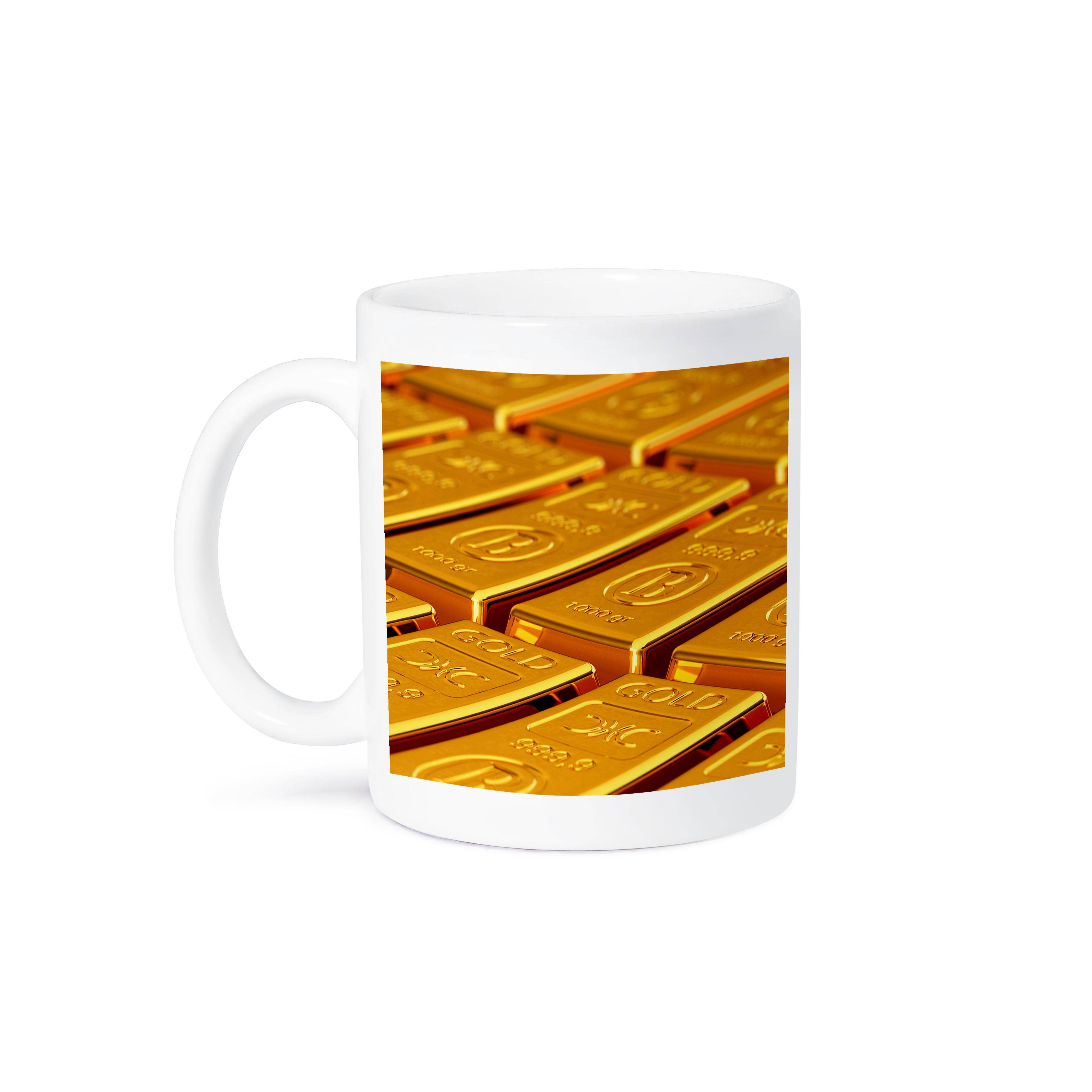 3dRose – wholesale Coffee mug – 3dRose, Gold bars bar bullion currency precious metal abundance wealth savings, Mug8