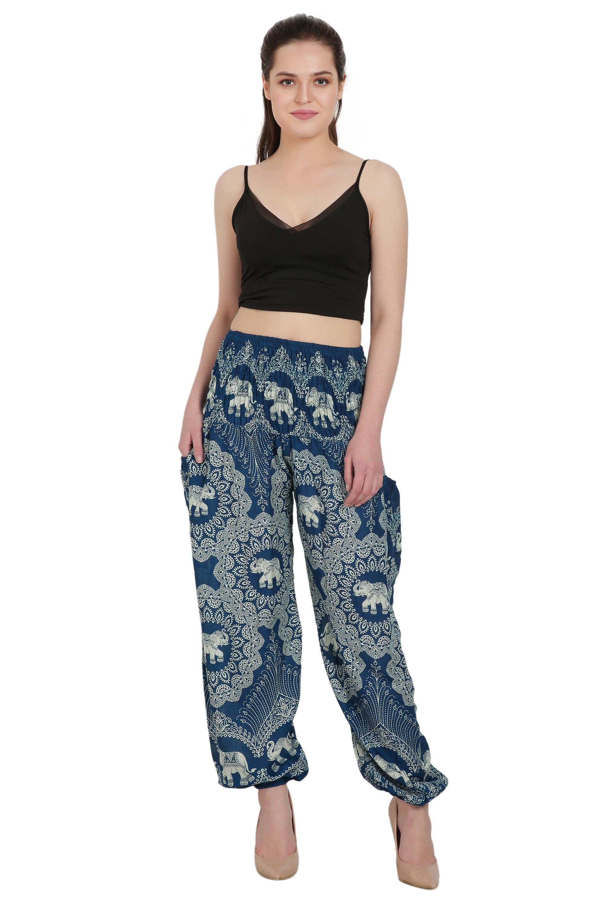 AST Elephant Print Resort Pants THP-9023 for wholesale on Faire0