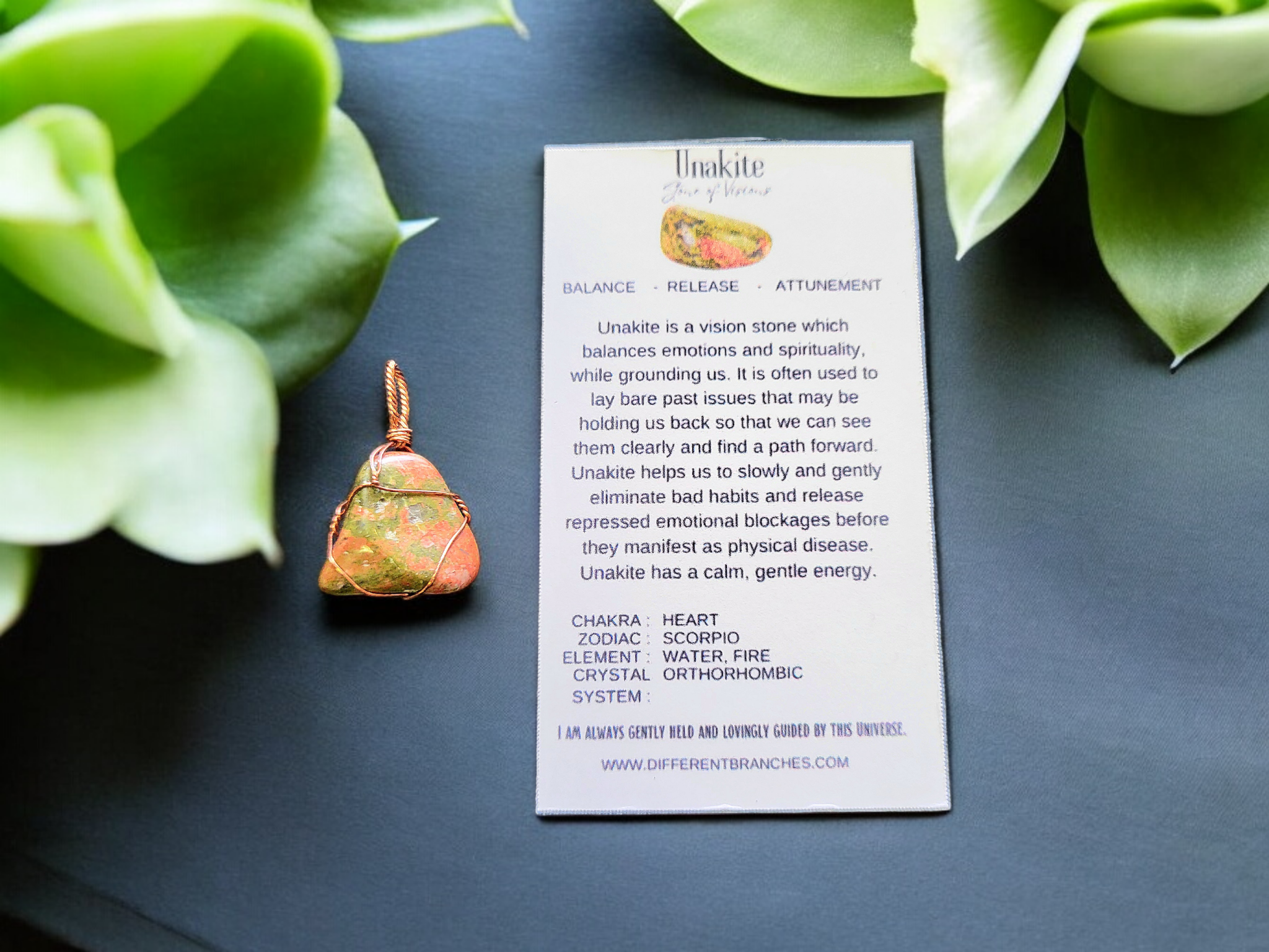 Different Branches - Wholesale Halskettinghanger - Edelstenen ketting met bijbehorende kristalkaarten13