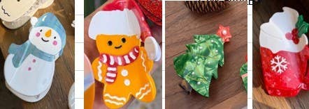 JOSSLYN by wall to wall - Wholesale Hair Clip - Women's - CHRISTMAS TREE SANTA SNOWMAN HAIR CLAW CLIPS | 40H9395