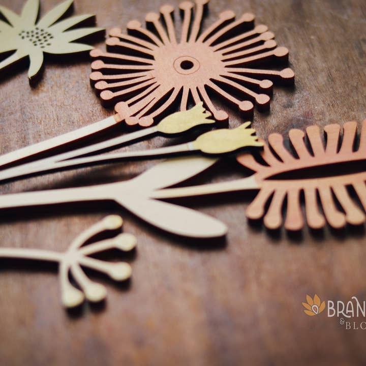 EcoWood Blooms – Engroshandel Kunstige blomster – Australsk indfødt tyggegummiblomstblomst - Boho Eco Flo i træ6