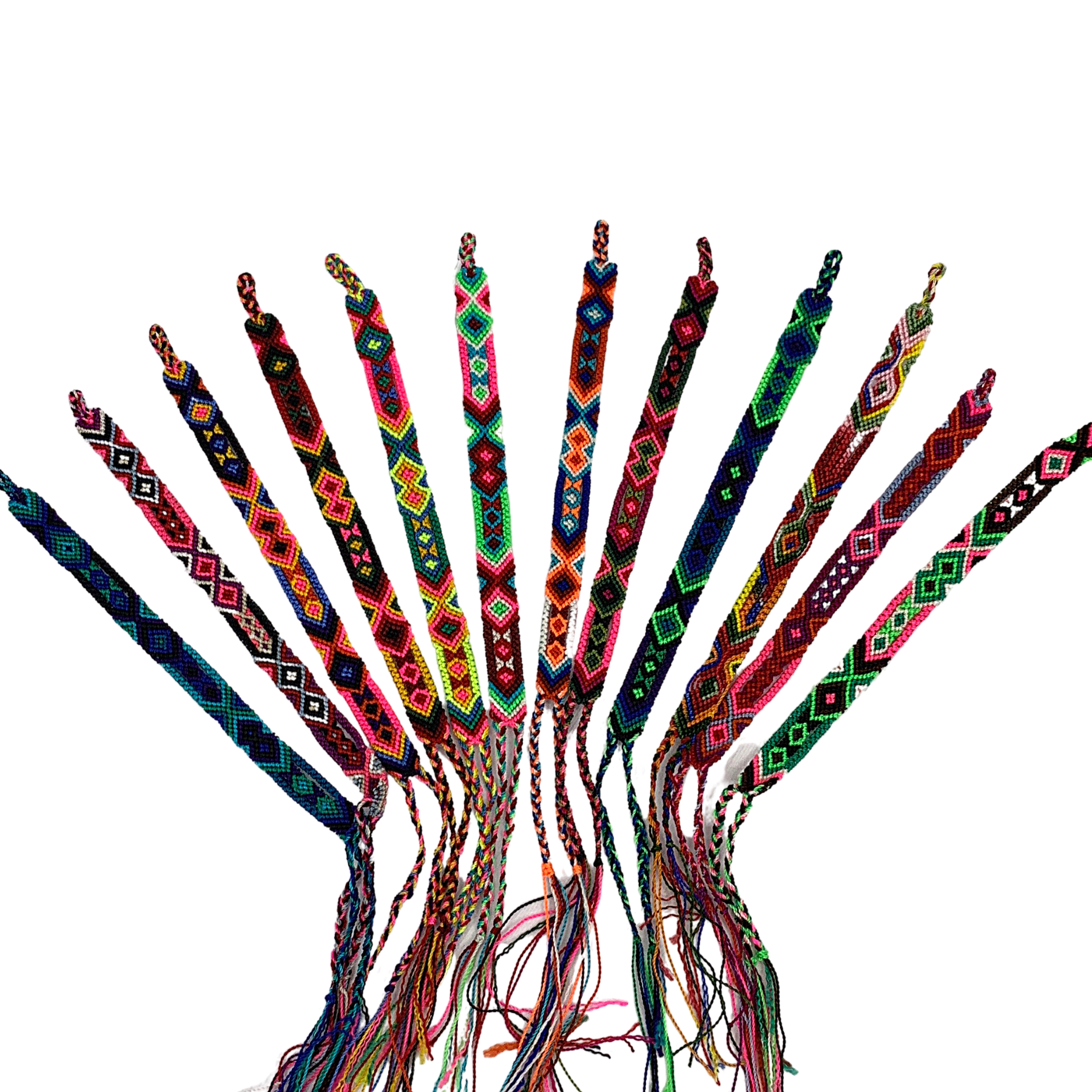 Lumily – Pulseira entrelaçada/entrançada por atacado – Pulseira Boho de Cordão Trançado Amizade (4 Tamanhos) - México2