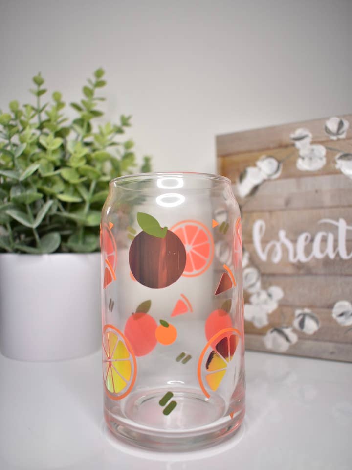 Orange Glass Can for wholesale by Twinzdoodles