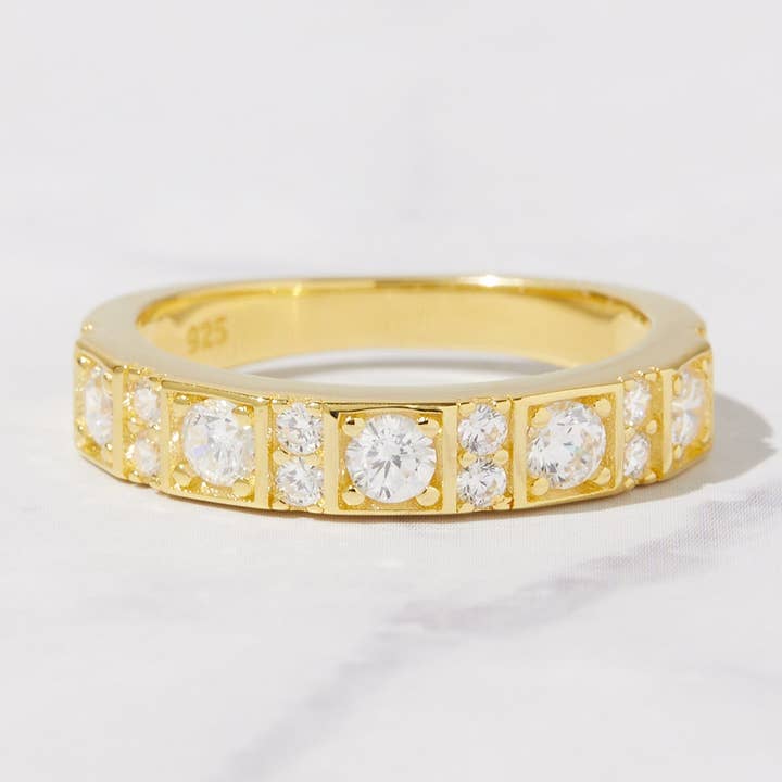 Large and Small CZ Ring for wholesale by Sami Jewels