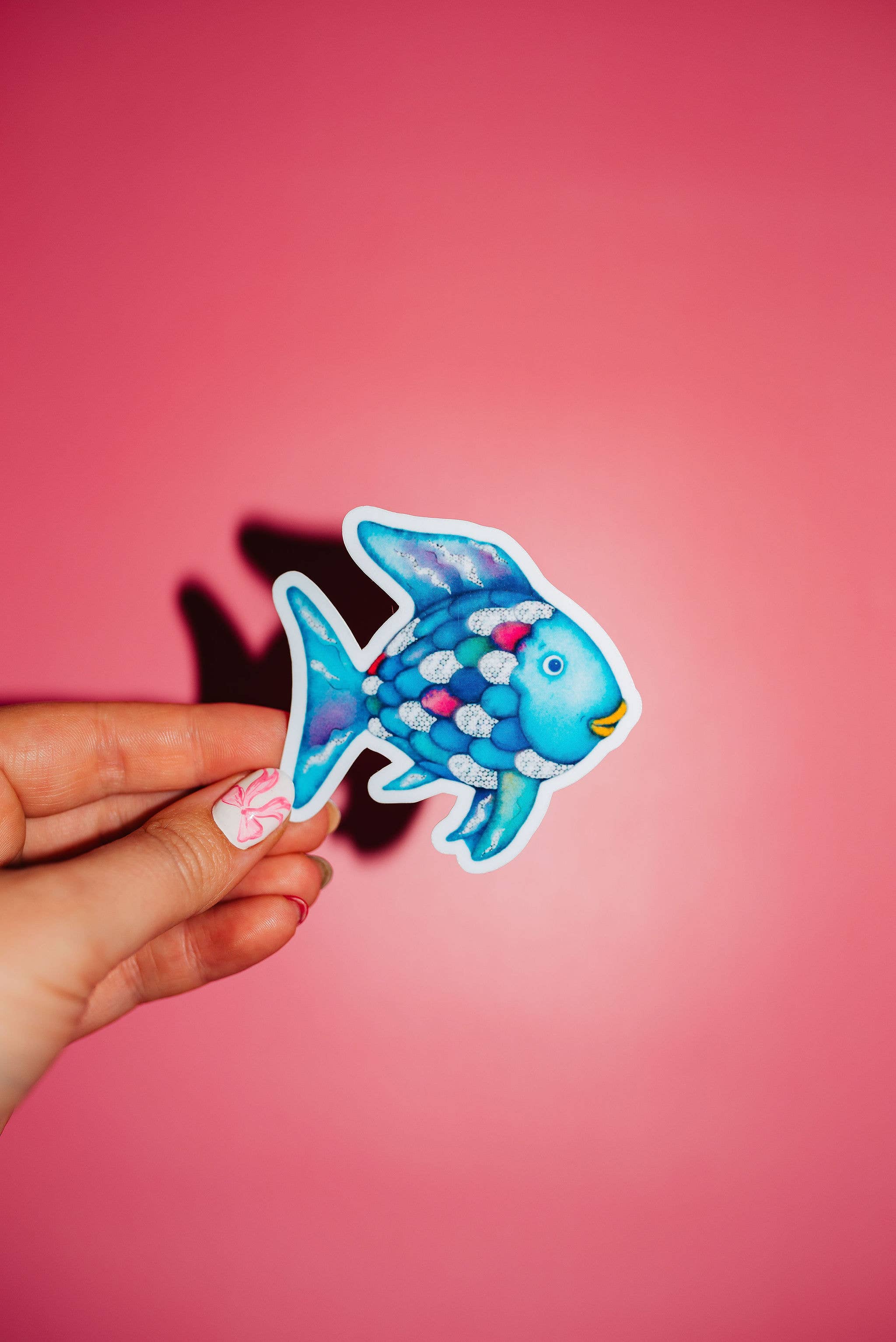 ShopSourSweetener - Wholesale Sticker - Rainbow Fish Sticker, Throwback Children's Book