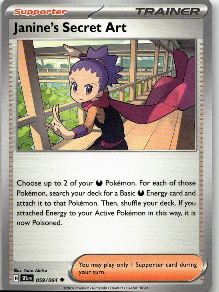 Pokémon SV: Shrouded Fable - Janine's Secret Art #059/064 for wholesale by Chronic Cards