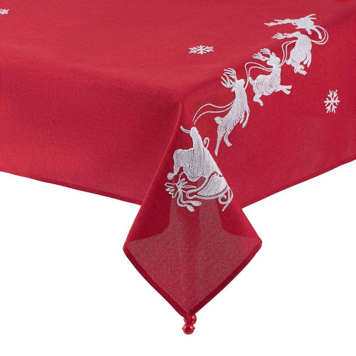 Santa's Sleigh Table Throw for wholesale by Design Imports